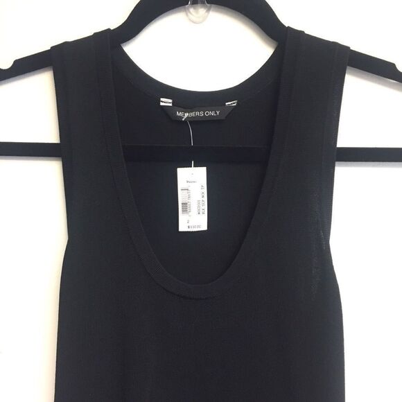 MEMBERS ONLY Scoop Neck Tank Dress Black XS - Picture 3 of 7